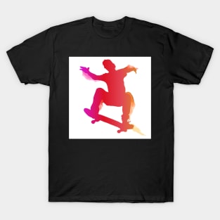 Skateboarder performing a trick T-Shirt